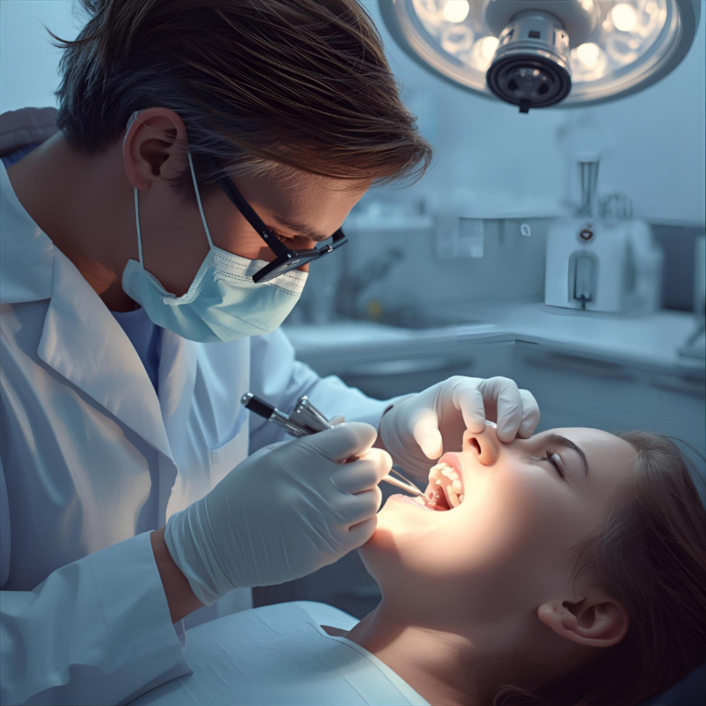 Çayırova'da implant yapan Çayırova dişçi Adnan Coşkun Çayırova Diş Polikliniği içerisinde implant tedavisi görüntüsü