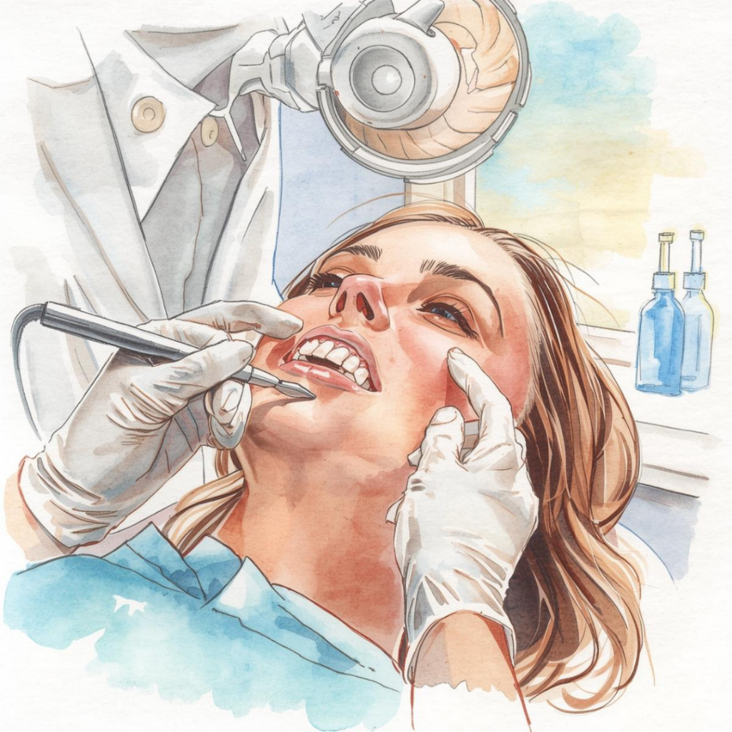 Çayırova'da dişçi hizmetleri veren Adnan Coşkun Çayırova Diş Polikliniği içerisinde diş muayene görseli