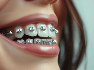 Çayırova'da Diş Teli (Ortodonti) tedavisi yapan adnan coşkun çayırova diş polikliniği metal braket görüntüsü